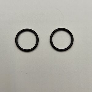 Pair Of Hoops 16GA For Septum Ear Lip 3/8" Annealed Surgical Steel Body Jewelry